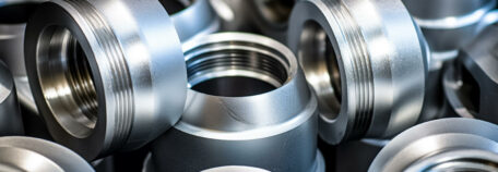 Metal valves in a pile made of tungsten metal.